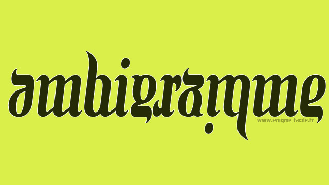 ambigramme exemples