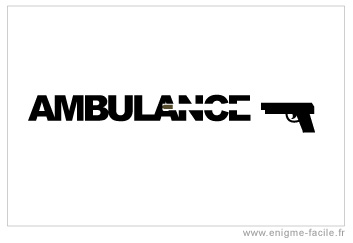 dingbat tirer sur ambulance pistolet arme