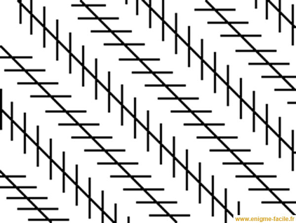 illusion lignes diagonales