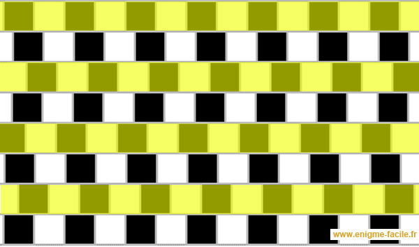 solution illusion optique carré blanc