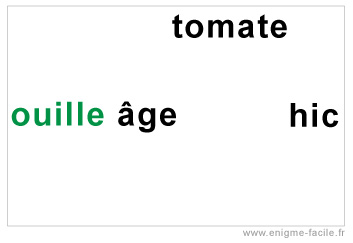 dingbat ouille age tomate hic