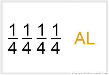 dingbat 1/4 1/4 1/4 1/4 al