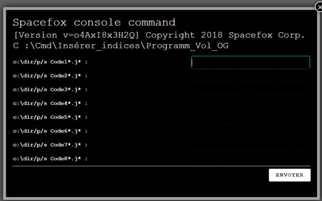 spacefox console command