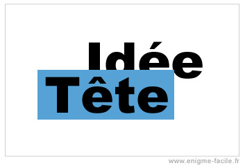 Dingbat expression avoir une idée derrière la tête