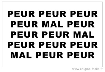 dingbat peur peur mal